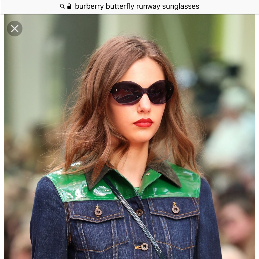 Burberry runway butterfly sunglasses